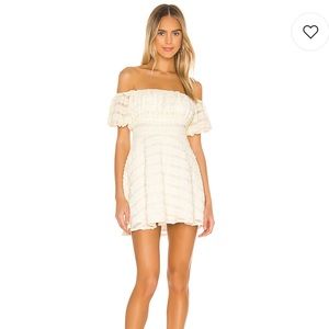 NEW Majorelle Mini Dress in Cream Small